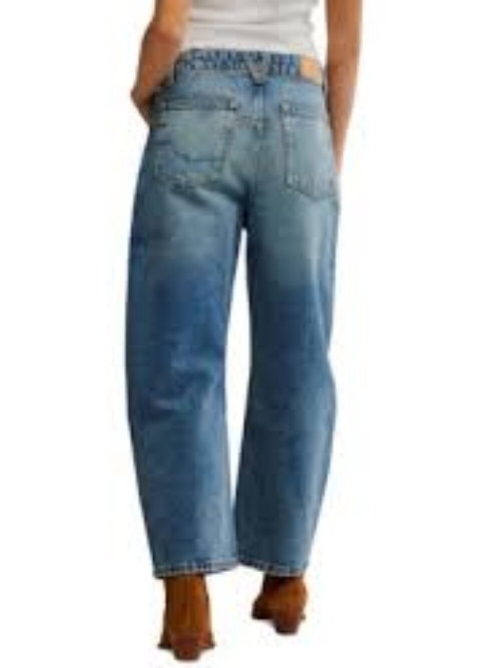 Free People - We The Free Deep Trance Boyfriend Cut Cotton Jeans From Beyond  26 - Picture 4 of 5